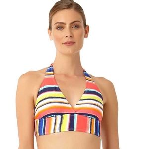 Anne Cole Wonderful To Stripe Halter Bikini Top